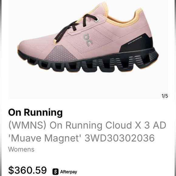 On Running Cloud X 3 AD 'Muave Magnet' 3WD30302036 Women’s size 10 PWL Z14 - Picture 3 of 13